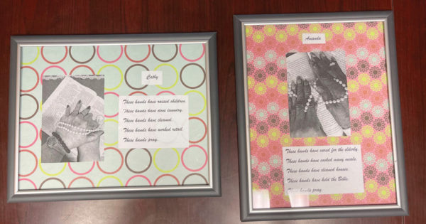 Memory Frames made by Twin Rivers residents