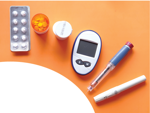 Image of medication, glucose meter and other medical devices